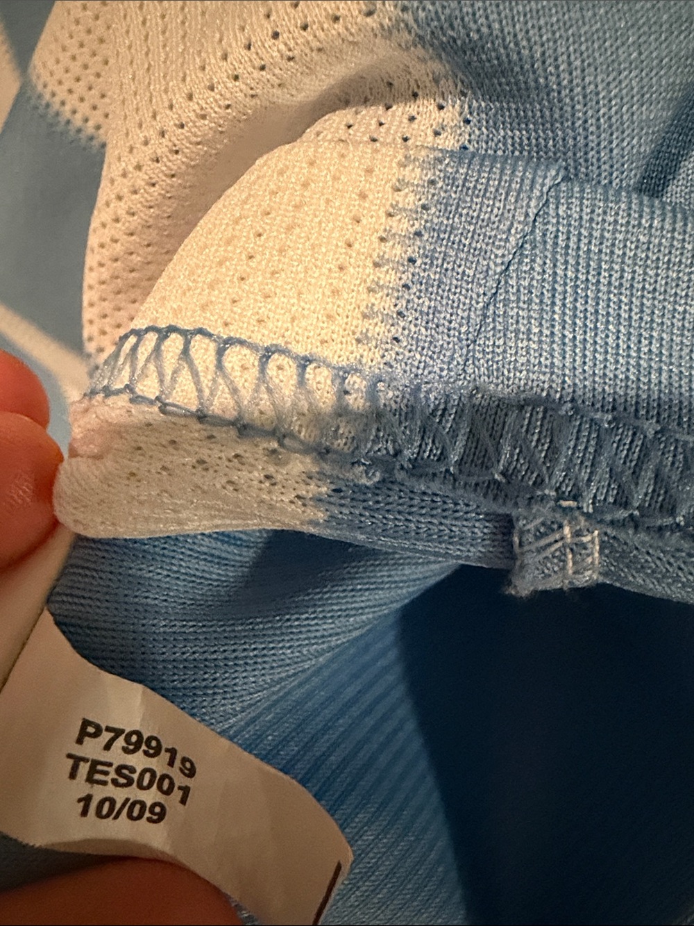adidas Argentina Home Soccer Athletic Wear- Light Blue & White - Picture 6 of 10